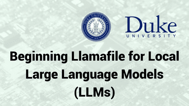 Beginning Llamafile for Local Large Language Models (LLMs)