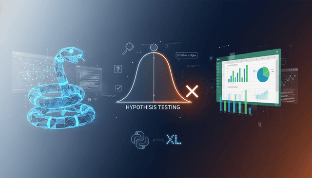 Hypothesis Testing with Python and Excel