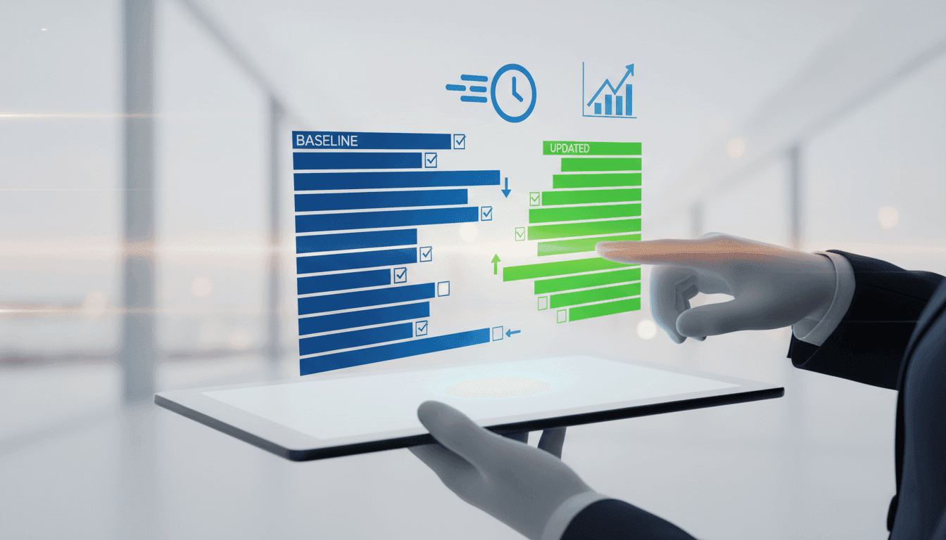 Baselines and Updating a Project with Primavera P6 PPM