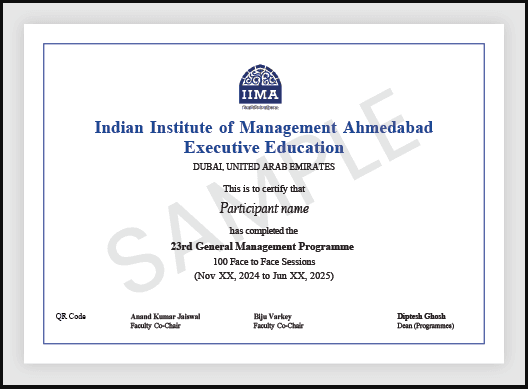 Sample Degree Certificate