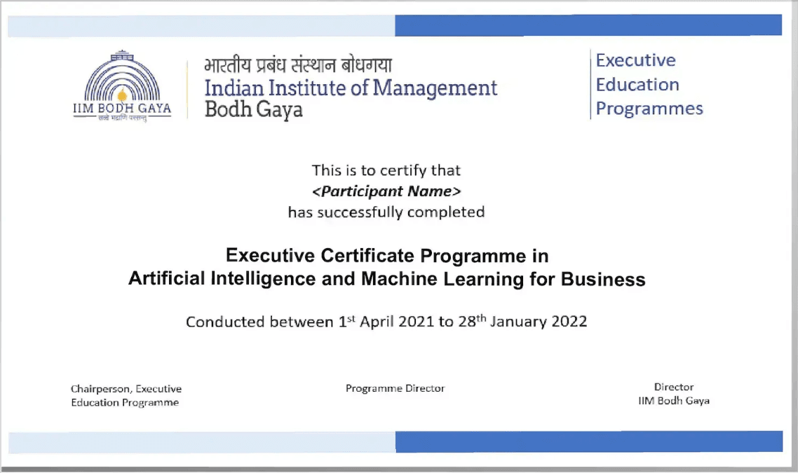 Sample Degree Certificate