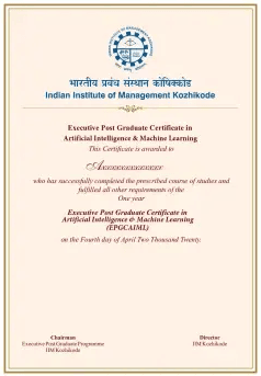 Sample Degree Certificate