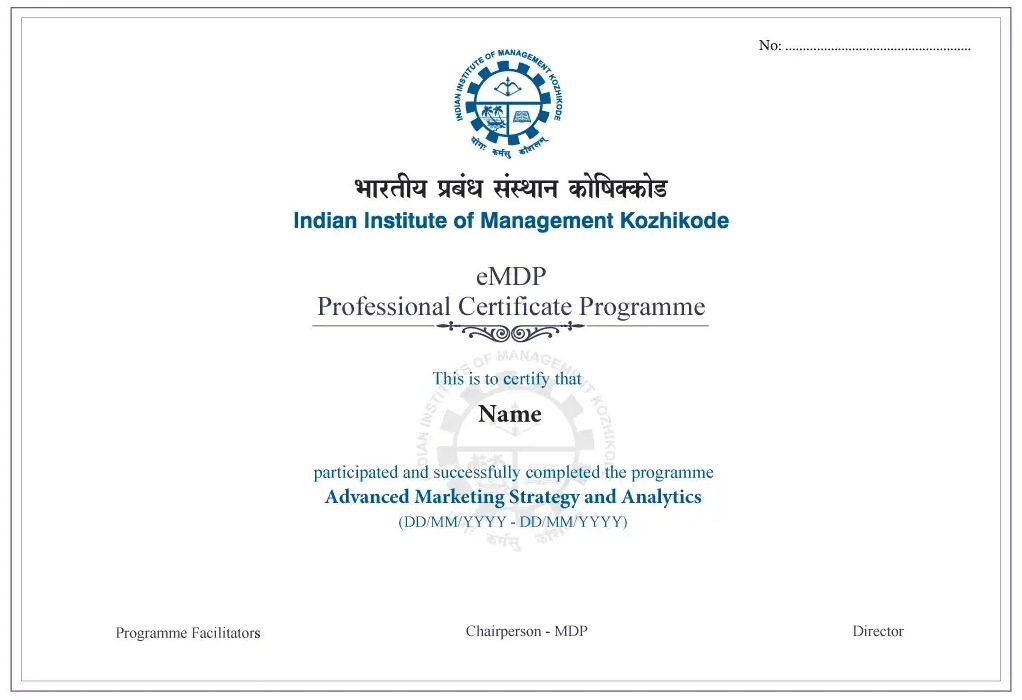 Sample Degree Certificate