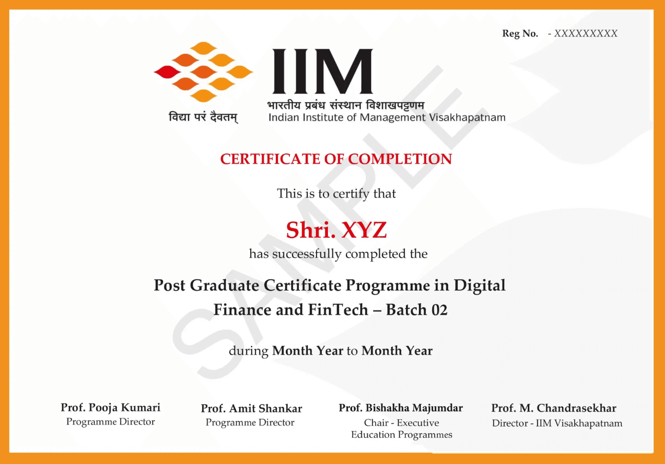 Sample Degree Certificate