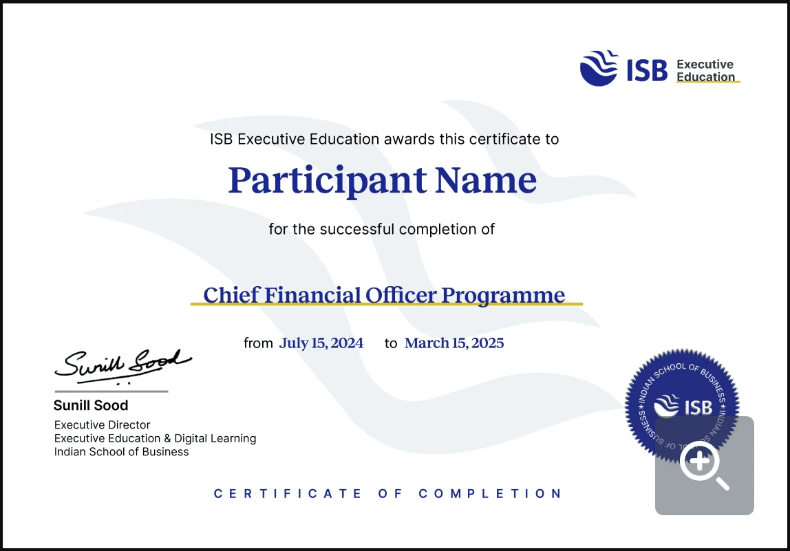 Sample Degree Certificate