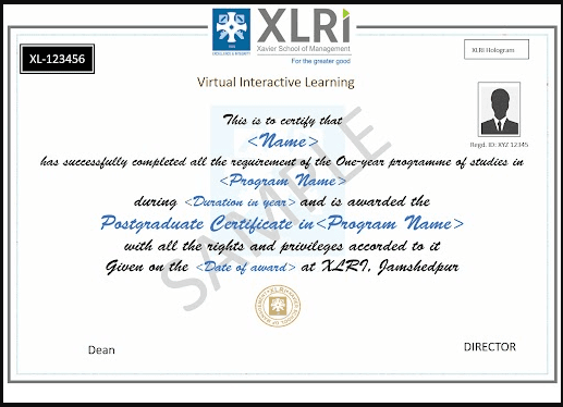 Sample Degree Certificate