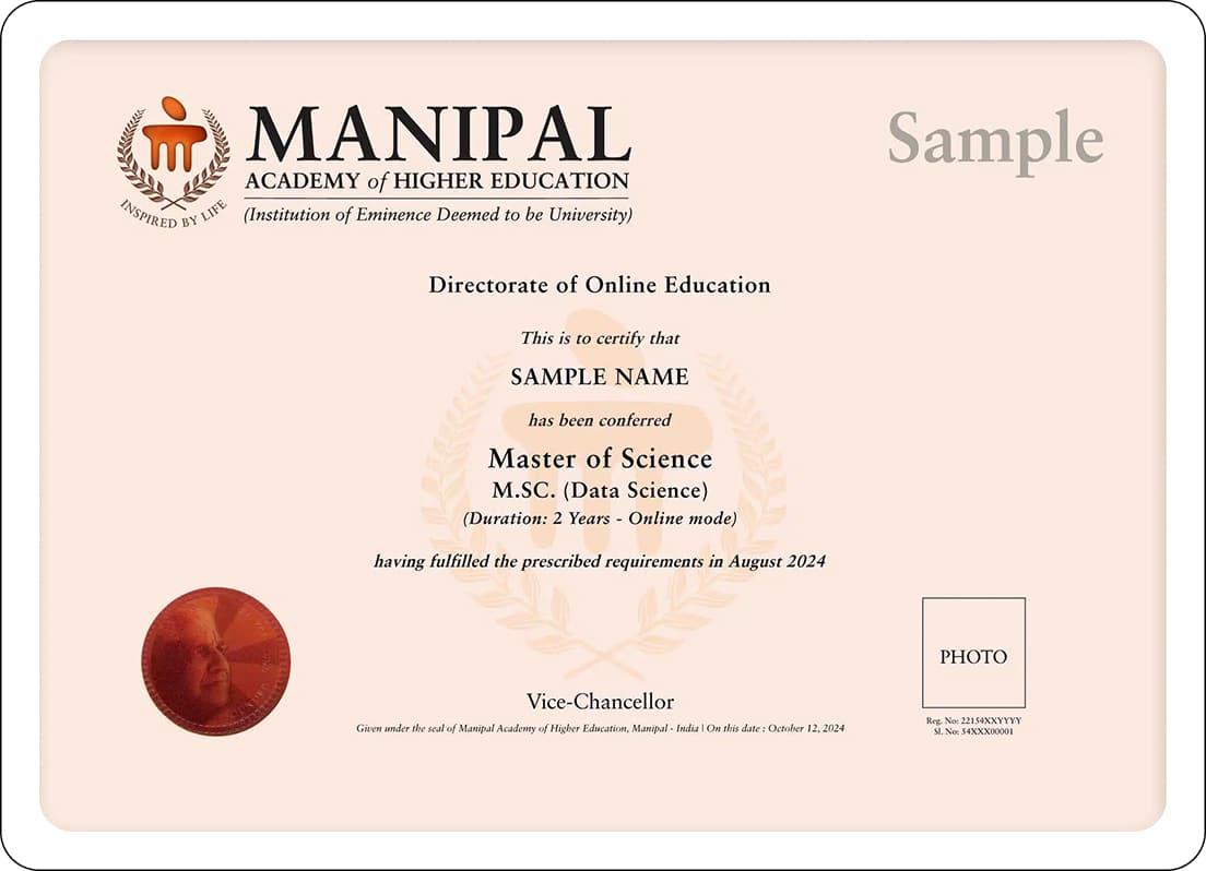 Sample Degree Certificate