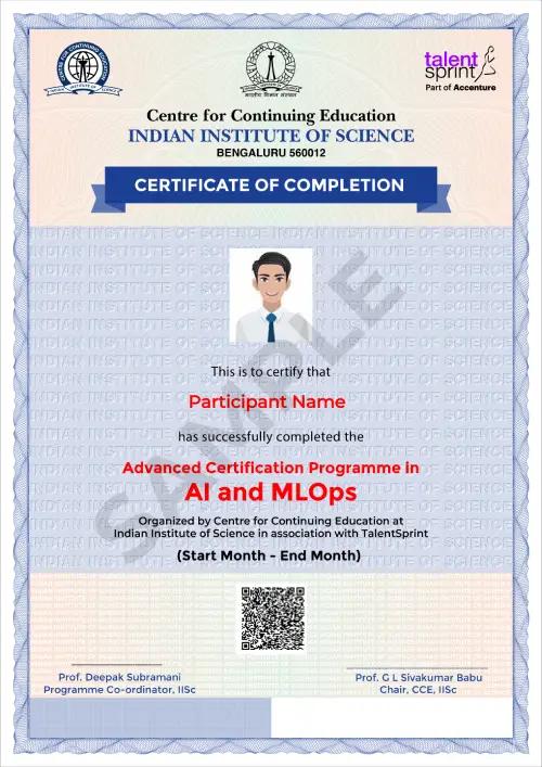 Sample Degree Certificate