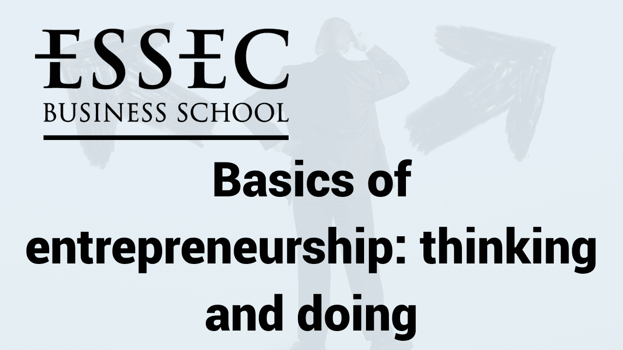 Basics of entrepreneurship: thinking and doing