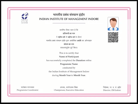 Sample Degree Certificate