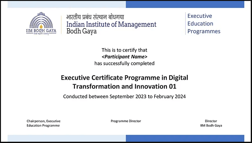 Sample Degree Certificate