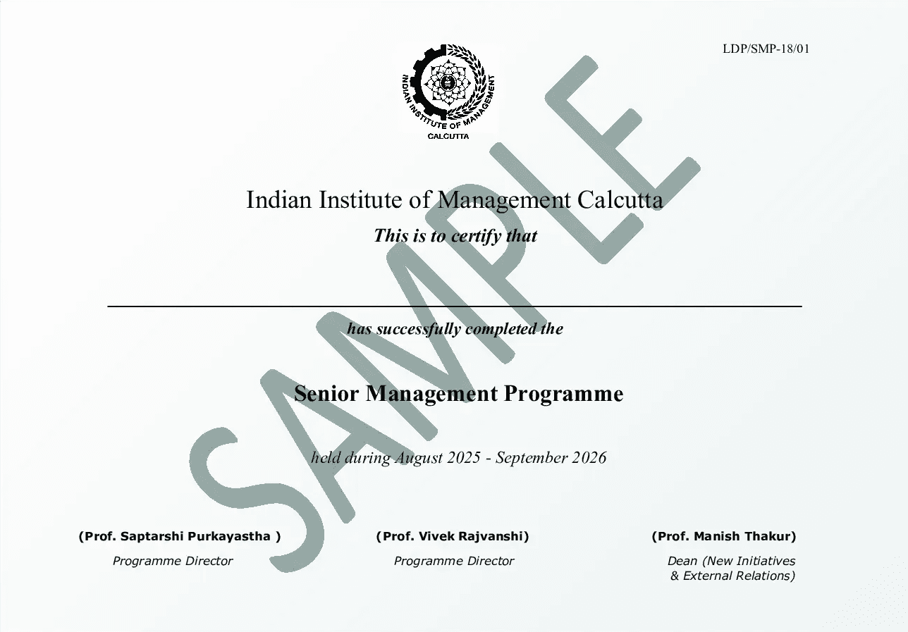 Sample Degree Certificate