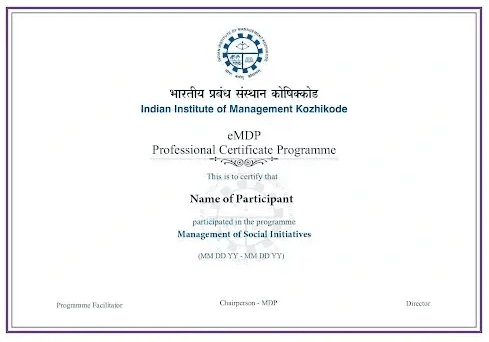 Sample Degree Certificate