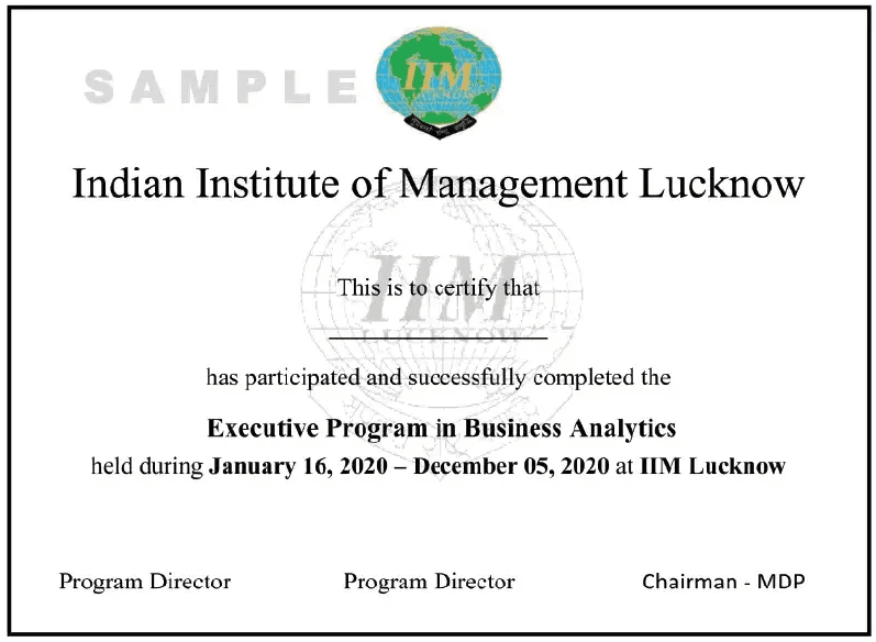 Sample Degree Certificate