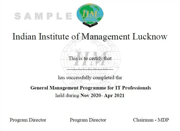 Sample Degree Certificate