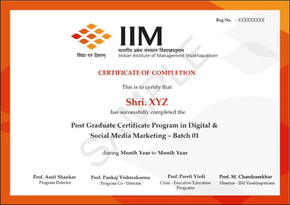 Sample Degree Certificate