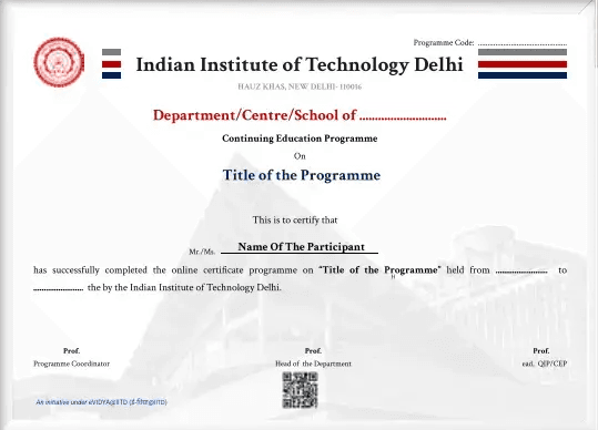 Sample Degree Certificate