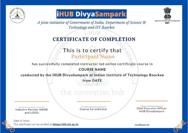 Sample Degree Certificate