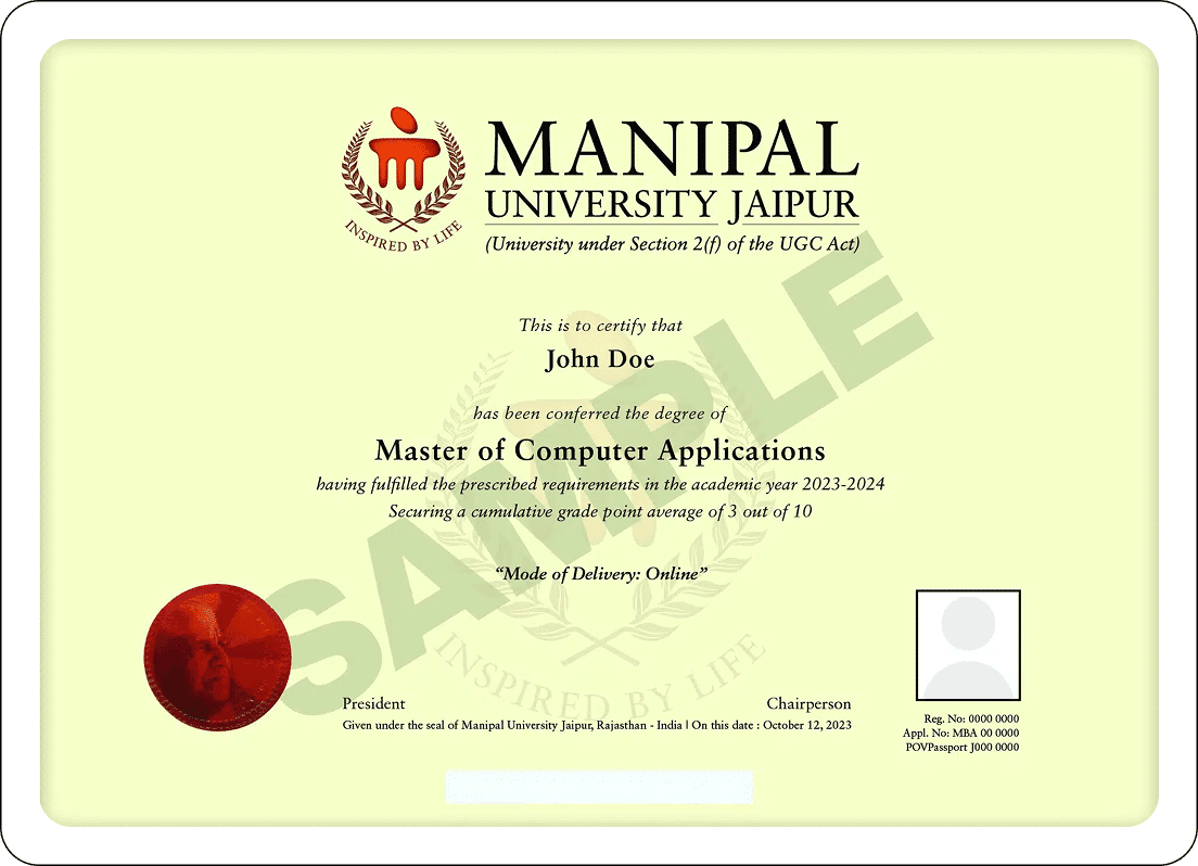 Sample Degree Certificate