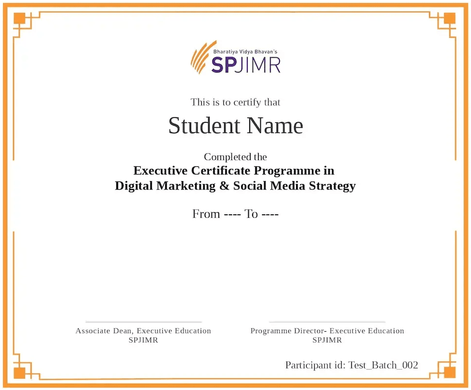 Sample Degree Certificate