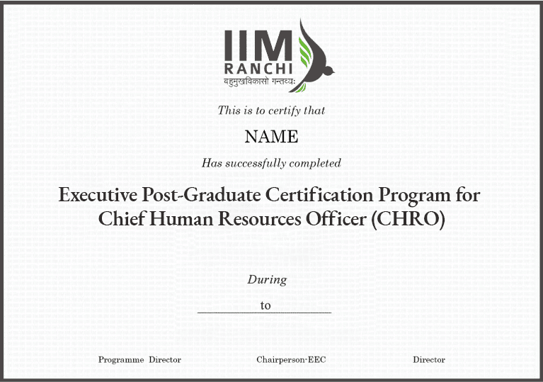 Sample Degree Certificate
