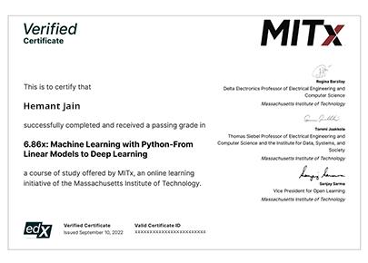 Sample Degree Certificate