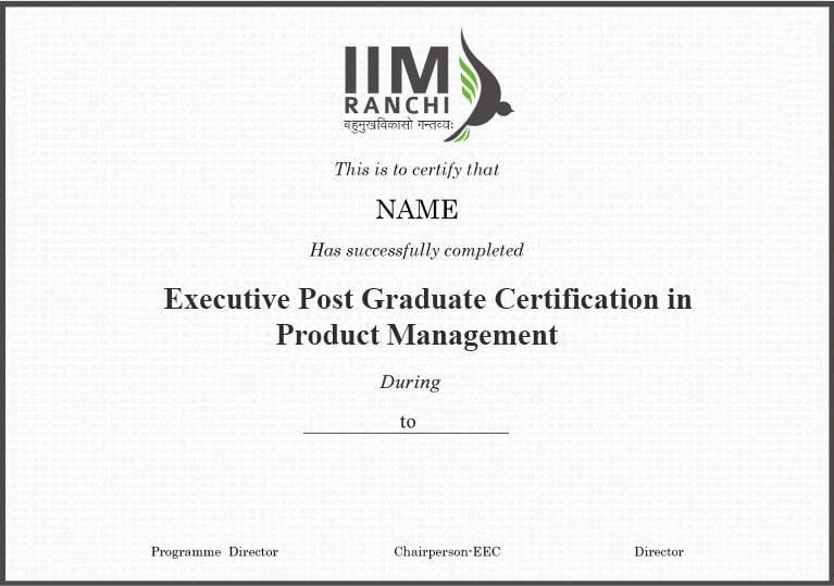 Sample Degree Certificate