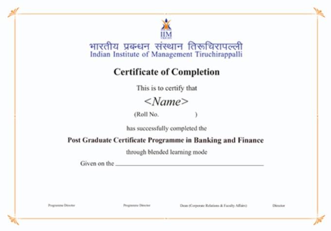 Sample Degree Certificate