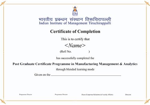 Sample Degree Certificate