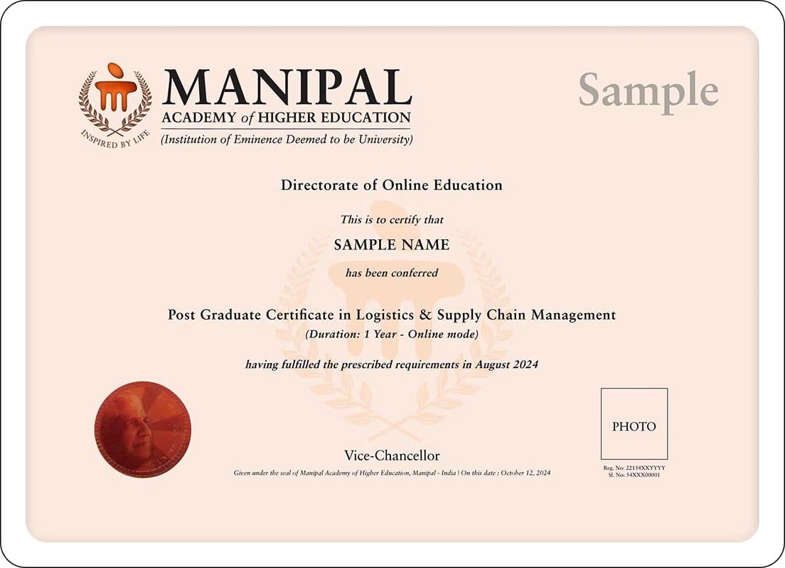 Sample Degree Certificate