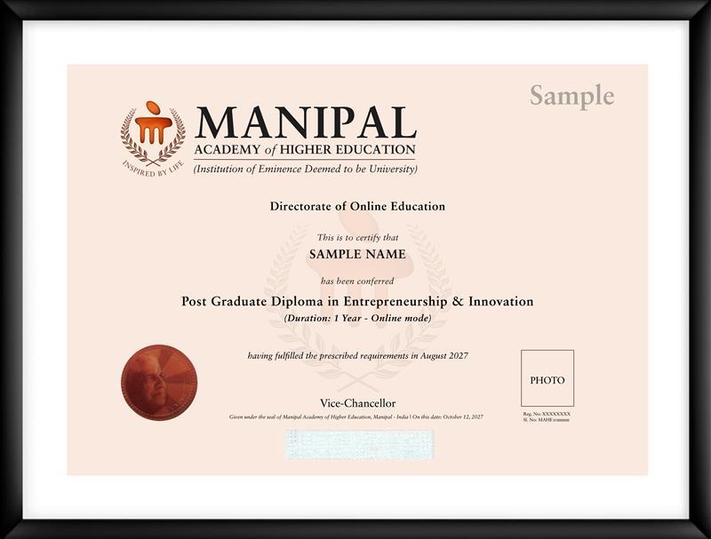 Sample Degree Certificate
