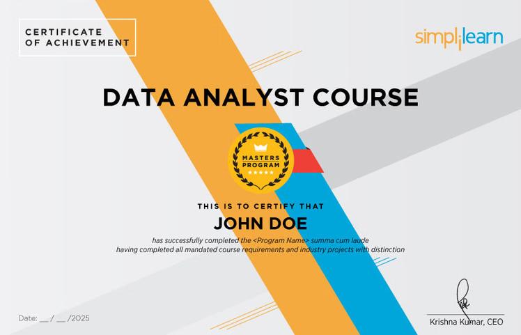 Sample Degree Certificate