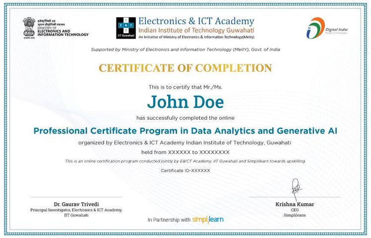 Sample Degree Certificate