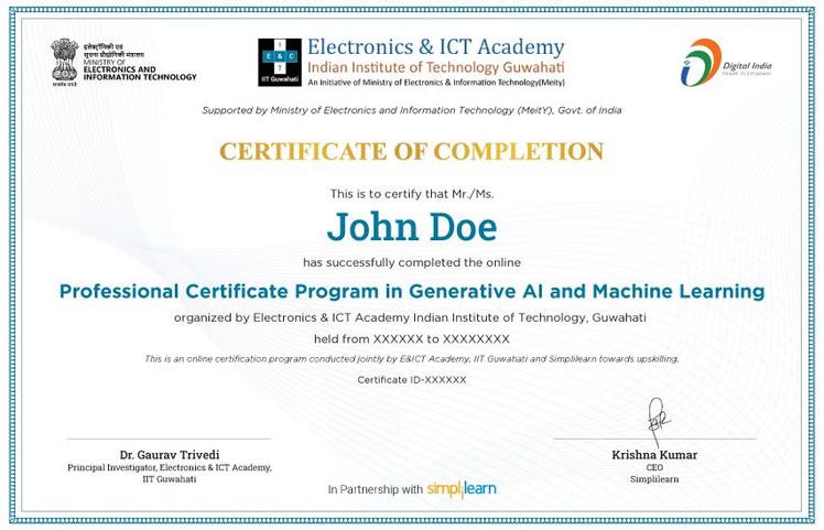 Sample Degree Certificate