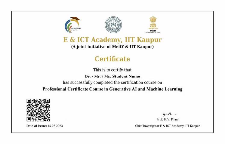 Sample Degree Certificate