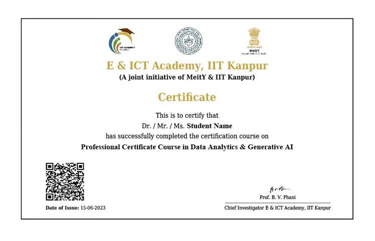 Sample Degree Certificate