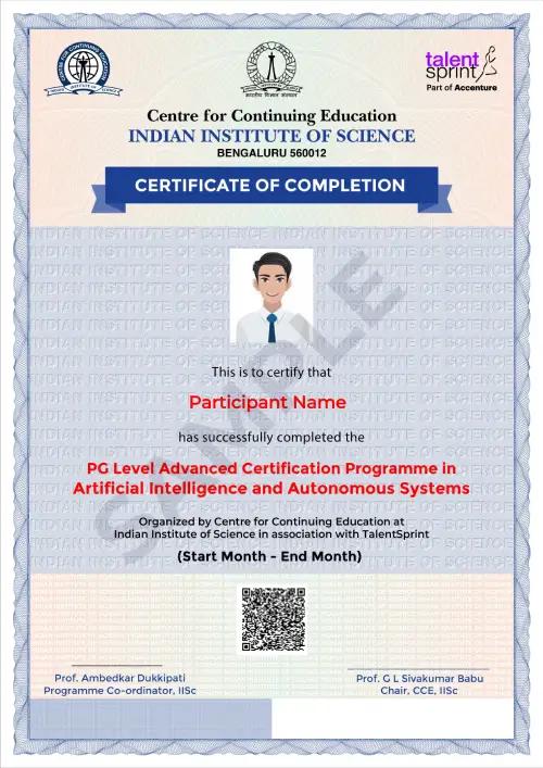 Sample Degree Certificate