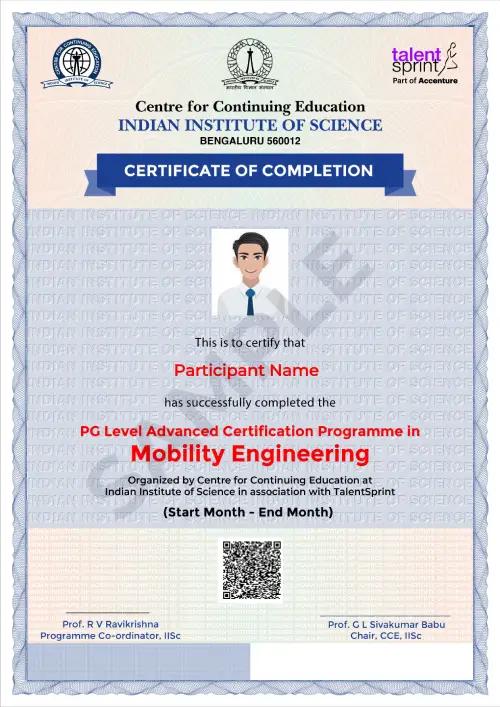 Sample Degree Certificate