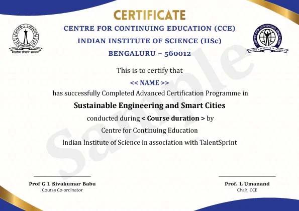 Sample Degree Certificate