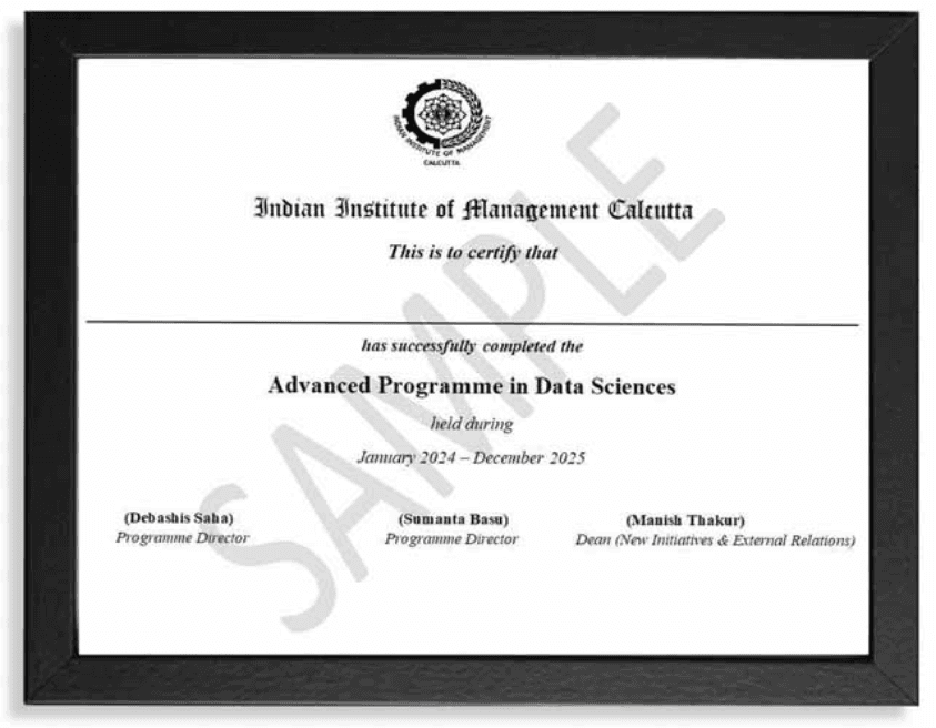 Sample Degree Certificate