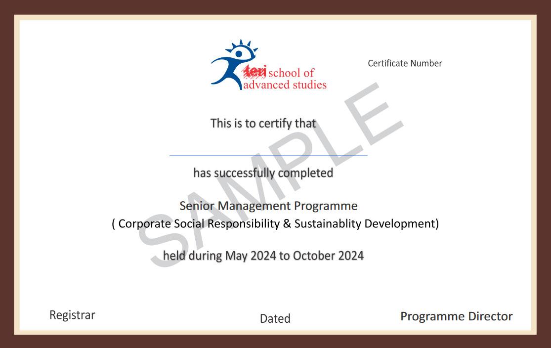 Sample Degree Certificate